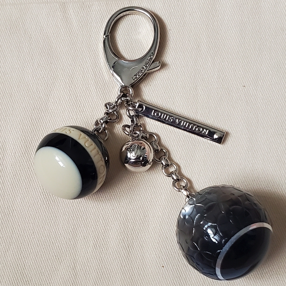 Louis Vuitton Mini Lin Croisette Bag Charm Black